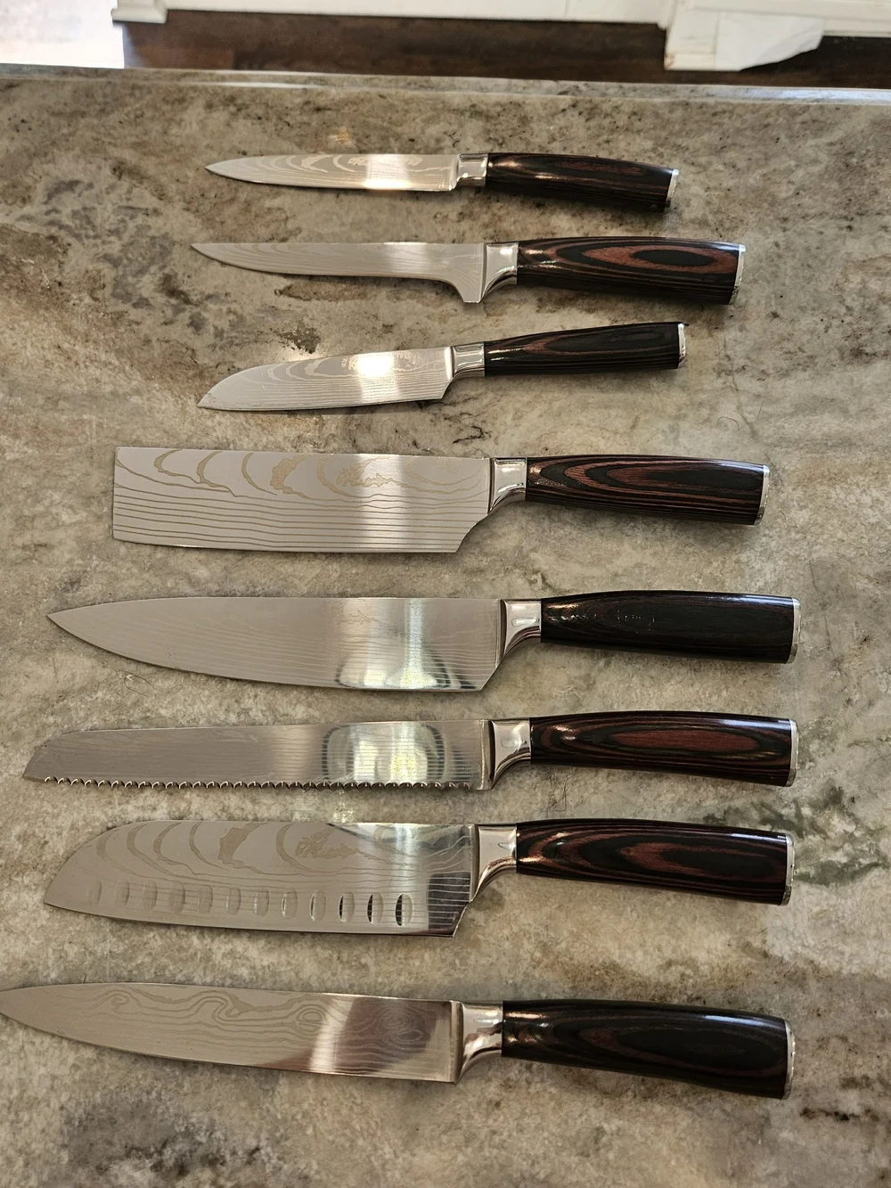 Coolina 8 Piece Chef Knife Set and Sheaths